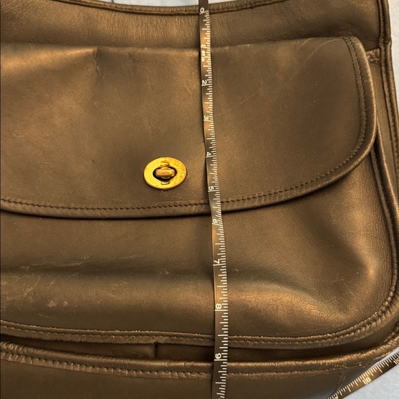 Vintage Coach Taft 9980 Black Leather Shoulder Bag - Picture 15 of 16